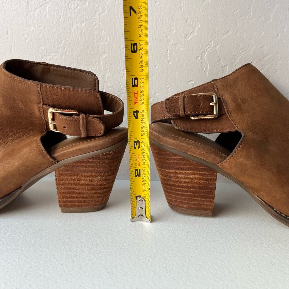 Cole Haan Pippa Slingback Booties Women's Size 8 Brown Leather Boho Quiet Luxury - Picture 12 of 14